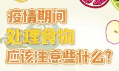 疫情期間，處理食物應(yīng)該注意些什么？