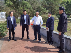 筑牢防線，平安清明丨肖啟純帶隊(duì)到市孖龍山陵園公司檢查安全生產(chǎn)和森林防滅